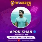Apon Khan – 9Wickets Pro Agent