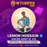 Lemon Hossain – 9Wickets Pro Agent
