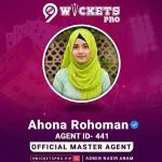 Ahona Rohoman – 9Wickets Pro Agent