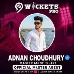 Adnan Choudhury – 9Wickets Pro Agent