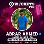 Abrar Ahmed – 9Wickets Pro Agent